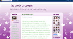 Desktop Screenshot of clothcrusader.blogspot.com