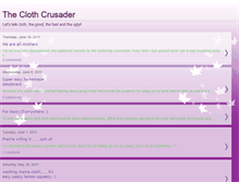 Tablet Screenshot of clothcrusader.blogspot.com