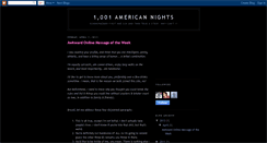Desktop Screenshot of 1001americanights.blogspot.com
