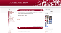 Desktop Screenshot of customslittlehelper.blogspot.com