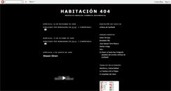 Desktop Screenshot of habitacion404.blogspot.com