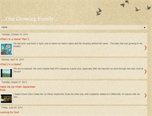 Tablet Screenshot of ourgrowingfam.blogspot.com