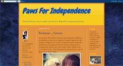 Desktop Screenshot of pawsforindependence.blogspot.com