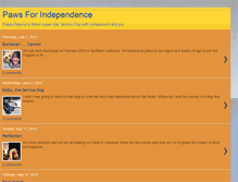 Tablet Screenshot of pawsforindependence.blogspot.com