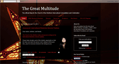 Desktop Screenshot of greatmultitude.blogspot.com