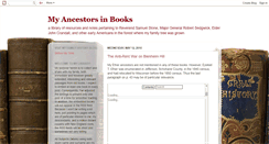 Desktop Screenshot of myancestorsinbooks.blogspot.com