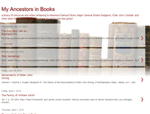 Tablet Screenshot of myancestorsinbooks.blogspot.com