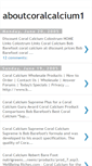 Mobile Screenshot of aboutcoralcalcium1.blogspot.com