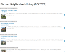 Tablet Screenshot of discover-neighborhood-history.blogspot.com