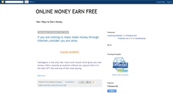 Desktop Screenshot of onlinemoneyearnfree.blogspot.com