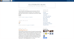 Desktop Screenshot of illiterateblog.blogspot.com