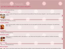 Tablet Screenshot of cozinhandoeamando.blogspot.com