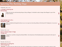 Tablet Screenshot of ignoringthebarkingdogs.blogspot.com