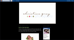 Desktop Screenshot of christinagrayphotography.blogspot.com