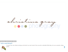 Tablet Screenshot of christinagrayphotography.blogspot.com