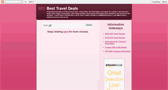 Desktop Screenshot of besttraveldeals.blogspot.com