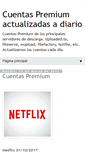 Mobile Screenshot of gratis-cuentas-premium.blogspot.com