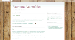 Desktop Screenshot of laescrituraautomatica.blogspot.com