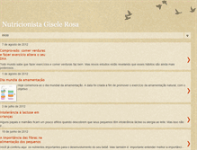 Tablet Screenshot of giselerosanutricionista.blogspot.com