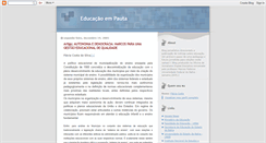 Desktop Screenshot of educacaoempauta.blogspot.com