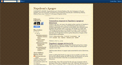 Desktop Screenshot of napoleonsapogee.blogspot.com