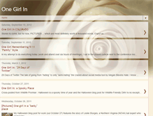 Tablet Screenshot of onegirlin.blogspot.com