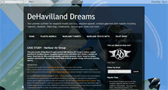 Desktop Screenshot of dehavillanddreams.blogspot.com