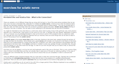 Desktop Screenshot of exercisesforsciaticnerve.blogspot.com