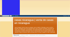 Desktop Screenshot of casas-en-nicaragua-alquiler-y-venta.blogspot.com