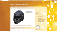 Desktop Screenshot of motorradbekleidung.blogspot.com