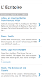 Mobile Screenshot of ecritoire.blogspot.com