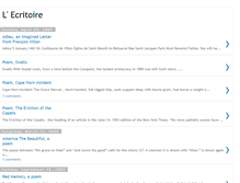 Tablet Screenshot of ecritoire.blogspot.com