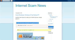 Desktop Screenshot of internetscamupdate.blogspot.com