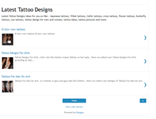 Tablet Screenshot of latesttattoo.blogspot.com