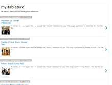 Tablet Screenshot of my-tablature.blogspot.com