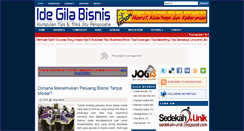 Desktop Screenshot of idegilabisnis.blogspot.com