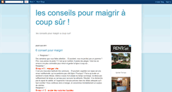 Desktop Screenshot of conseil-maigrir.blogspot.com