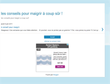 Tablet Screenshot of conseil-maigrir.blogspot.com