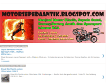 Tablet Screenshot of motorsepedaantik.blogspot.com