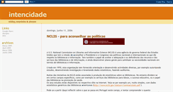 Desktop Screenshot of intencidade.blogspot.com