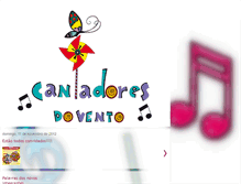 Tablet Screenshot of cantadoresdovento.blogspot.com