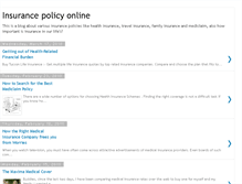 Tablet Screenshot of insurancepolicyonline.blogspot.com