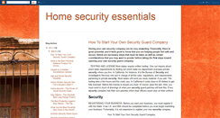 Desktop Screenshot of home-security-essentials.blogspot.com