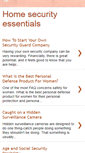 Mobile Screenshot of home-security-essentials.blogspot.com