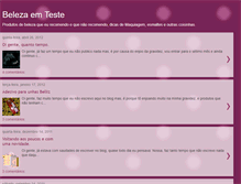 Tablet Screenshot of belezaemteste.blogspot.com