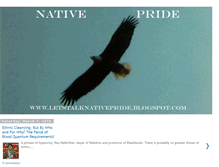 Tablet Screenshot of letstalknativepride.blogspot.com