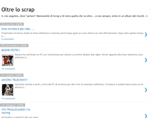 Tablet Screenshot of oltreloscrap.blogspot.com