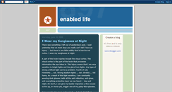Desktop Screenshot of enabledlife.blogspot.com