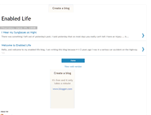Tablet Screenshot of enabledlife.blogspot.com