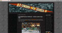 Desktop Screenshot of bicyclesafari.blogspot.com